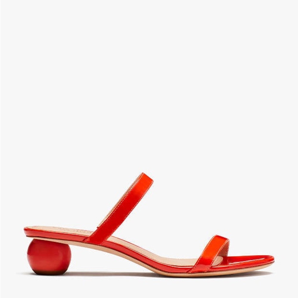 Rare Kate Spade Palm Springs Sandals Size 8.5, Italia Leather, Round Heel